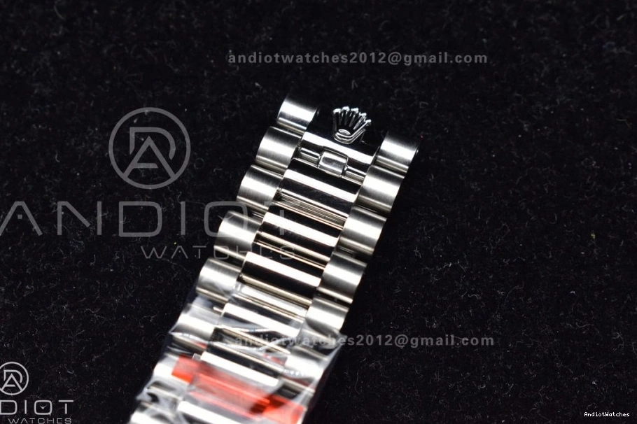 Dial Steel on SS Bracelet V President Arabic GMF 904L Markers A3255 Iced DayDate 40 Blue Cozy 710 0712